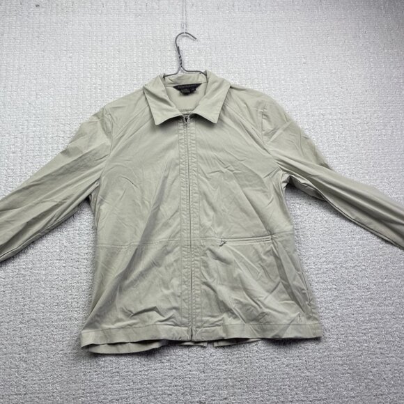 Royal Robbins Women’s Sz M Lightweight Windbreaker Beige Zip Up Jacket Outdoor - Picture 7 of 14